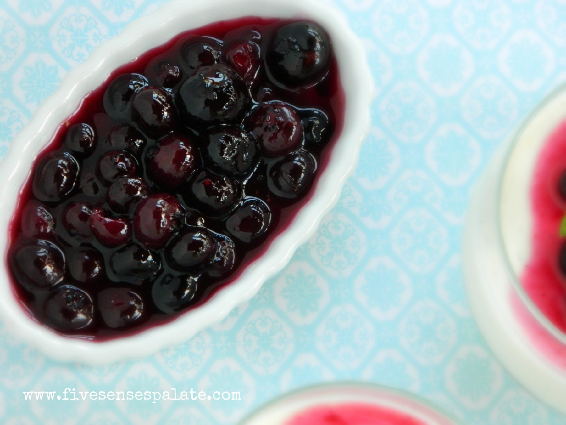 Panna Cotta and Blueberry Flambe Recipe | Five Senses Palate 